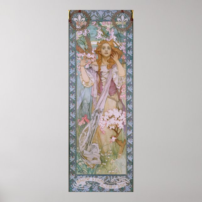 Alphonse Maria Mucha - Maude Adams as Joan of Arc Poster (Front)