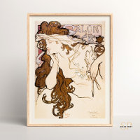 Alphonse Maria Mucha Salon Des Cent Vintage Art