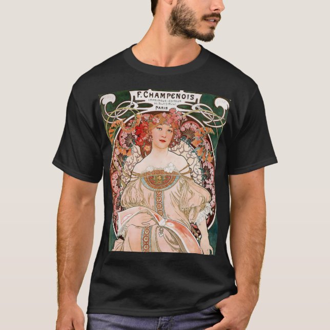 “Alphonse Mucha”のTシャツ,No.01 Tシャツ T-Shirt (Front)