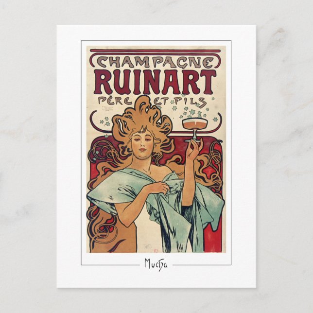 Alphonse Mucha #155 - Fine Art Postcard (Front)