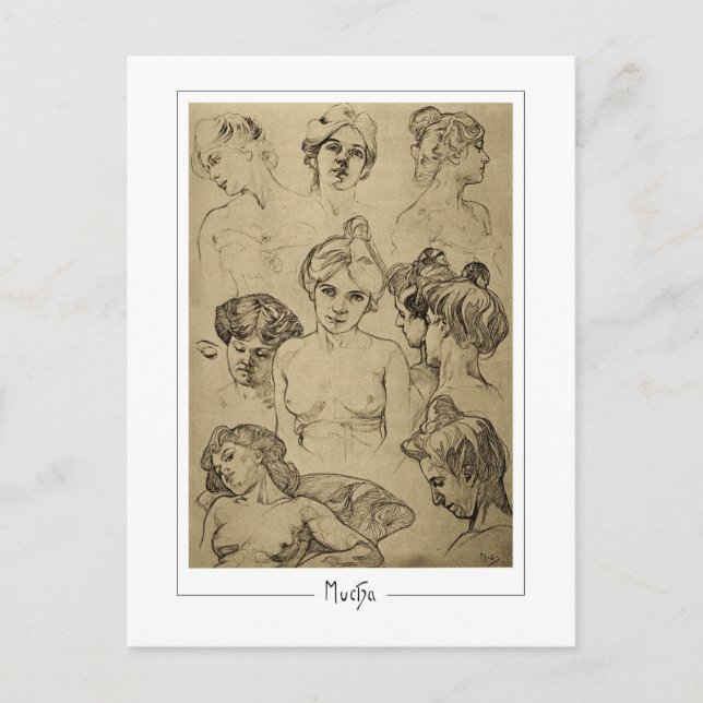 Alphonse Mucha #15 - Fine Art Postcard (Front)