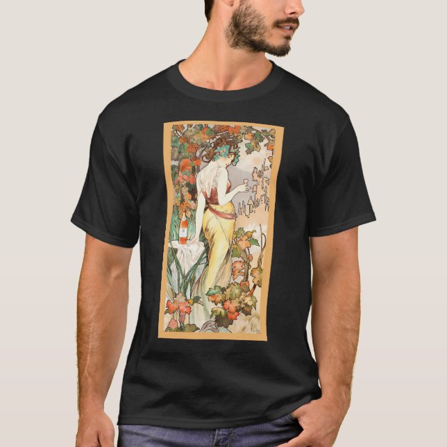 Alphonse Mucha (1860  1939) Artwork T-Shirt (Front)