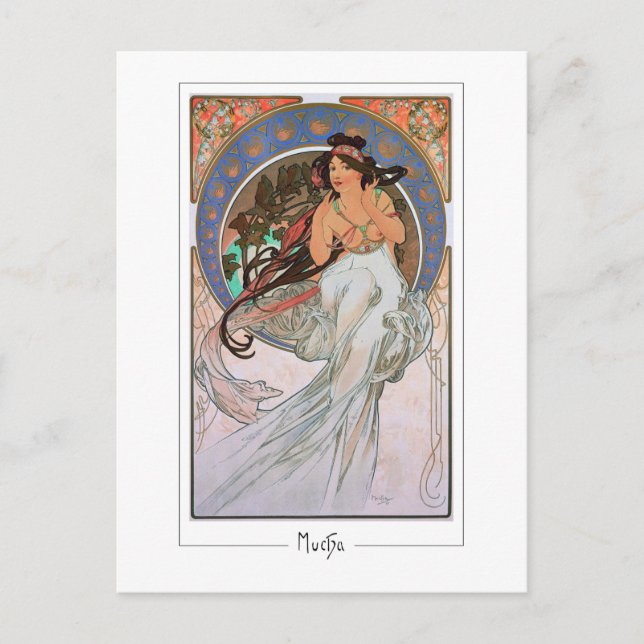 Alphonse Mucha #189 - Fine Art Postcard (Front)