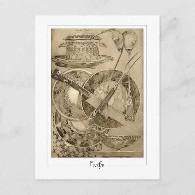 Alphonse Mucha #210 - Fine Art Postcard (Front)