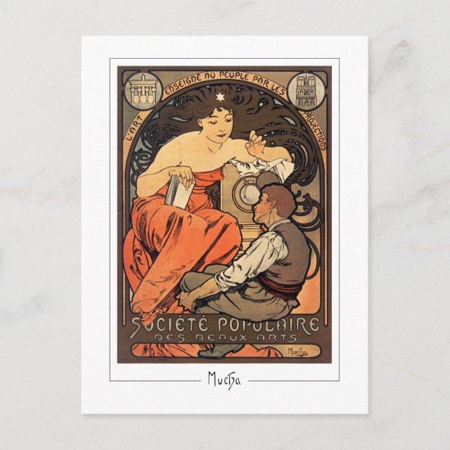 Alphonse Mucha #266 - Fine Art Postcard (Front)