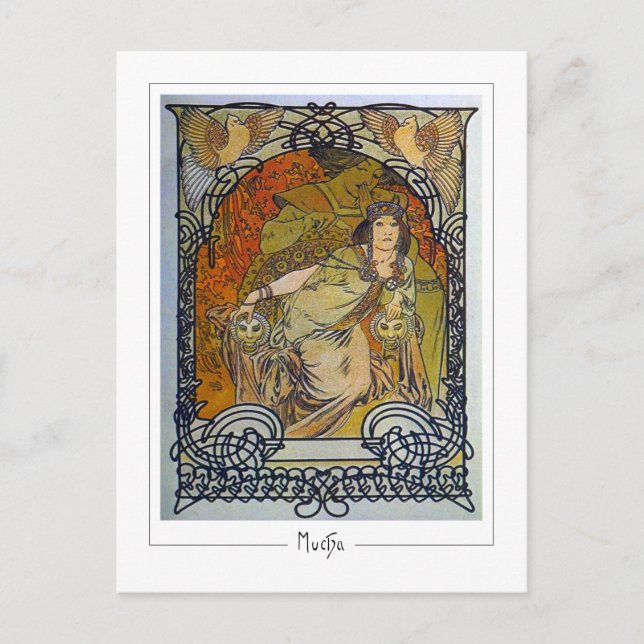 Alphonse Mucha #300 - Fine Art Postcard (Front)