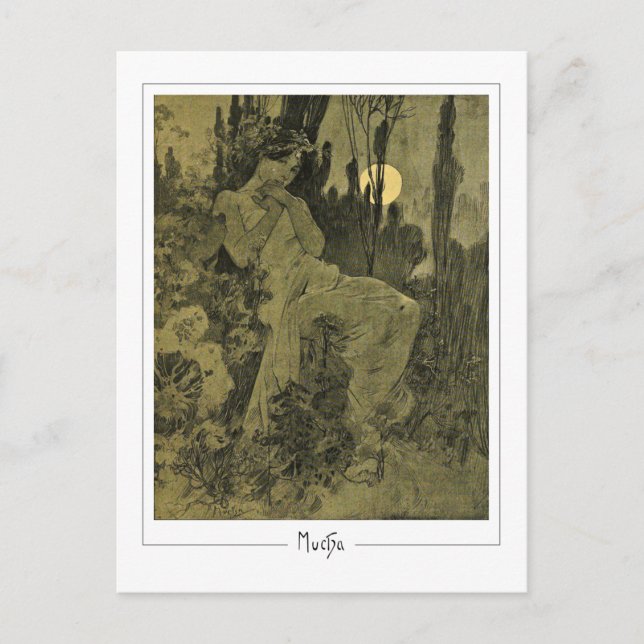 Alphonse Mucha #352 - Fine Art Postcard (Front)