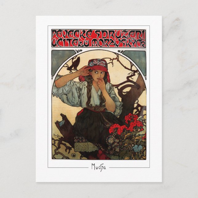 Alphonse Mucha #374 - Fine Art Postcard (Front)