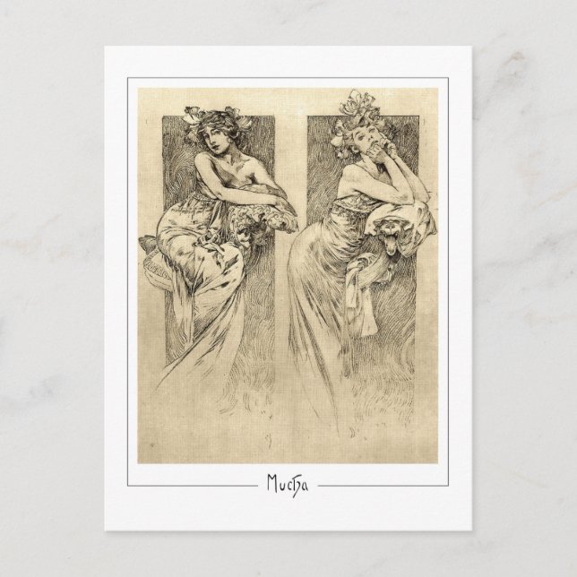 Alphonse Mucha #49 - Fine Art Postcard (Front)