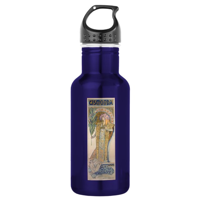 Alphonse Mucha 532 Ml Water Bottle (Front)