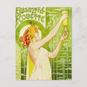 Alphonse Mucha Absinthe Robette Invitations