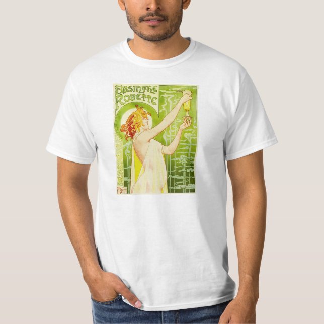 Alphonse Mucha Absinthe Robette T-shirt (Front)