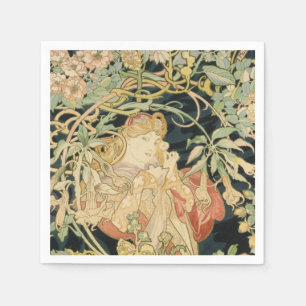 Alphonse Mucha - Alphonse Napkin