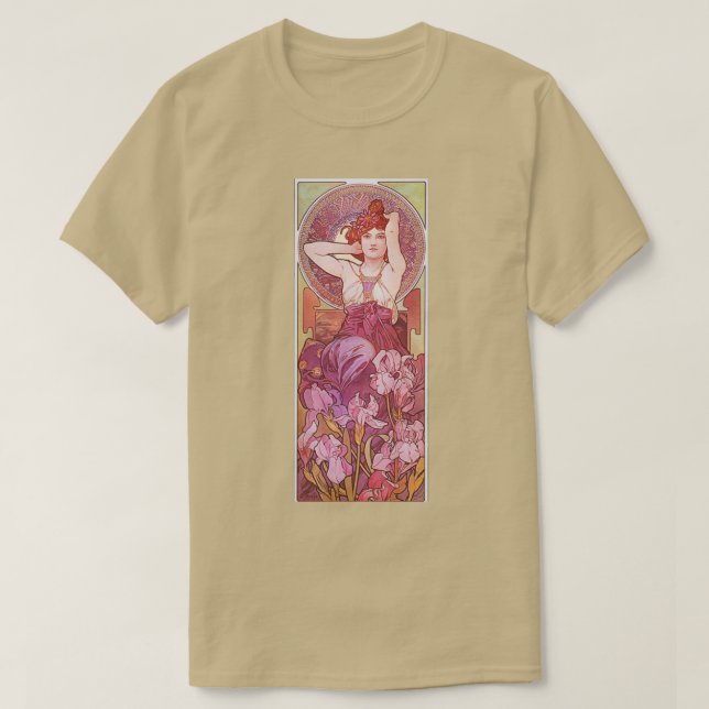 Alphonse Mucha Amethyst 2 T-Shirt (Design Front)