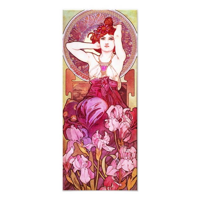 Alphonse Mucha Amethyst Print (Front)