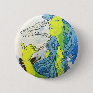 Alphonse Mucha Art Deco 6 Cm Round Badge