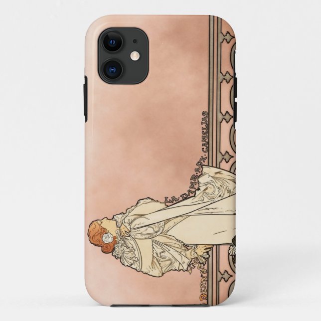 Alphonse Mucha Art Deco Case-Mate iPhone Case (Back)