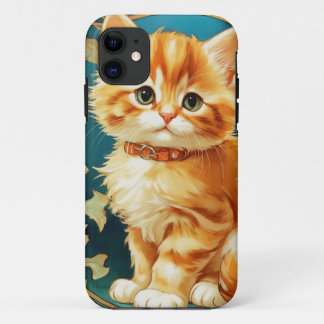 Alphonse Mucha Art Nouveau Cat iPhone 11 Case