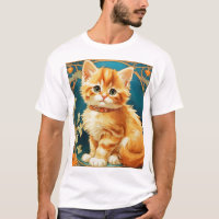 Alphonse Mucha Art Nouveau Cat