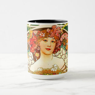 Alphonse Mucha Art Nouveau Daydream Mug