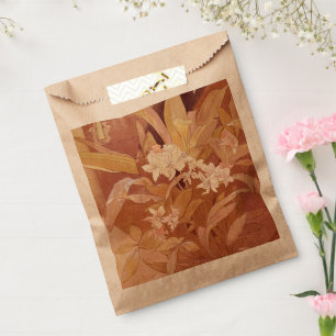 Alphonse Mucha Art Nouveau Floral Detail Favour Bags