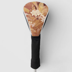 Alphonse Mucha Art Nouveau Floral Detail Golf Head Cover