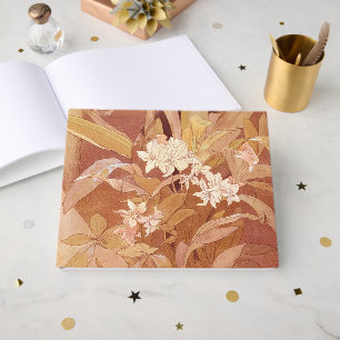 Alphonse Mucha Art Nouveau Floral Detail Guest Book