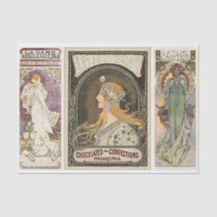Alphonse Mucha Art Nouveau For Artists Tissue Paper