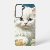 Alphonse Mucha Art Nouveau Kitten