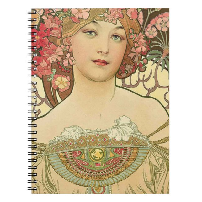 Alphonse Mucha – Art Nouveau Master Notebook (Front)