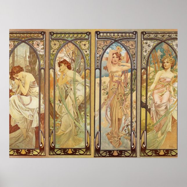 Alphonse Mucha – Art Nouveau Master Poster (Front)