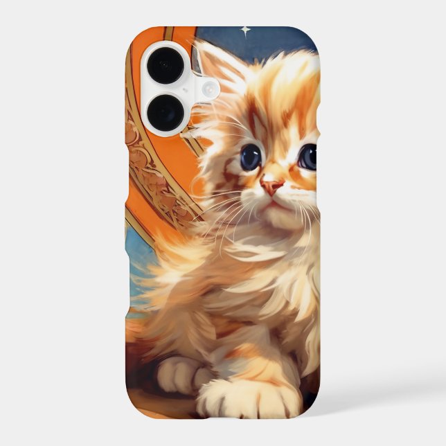 Alphonse Mucha Art Nouveau Orange Cat Samsung Galaxy S21 Ultra Case (Back)