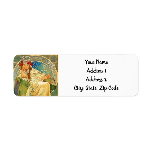 Alphonse Mucha Art Nouveau Princess Hyacinth (Front)