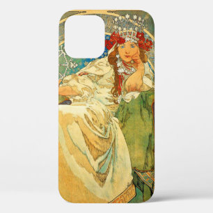 Alphonse Mucha Art Nouveau Princess Hyacinth iPhone 12 Case