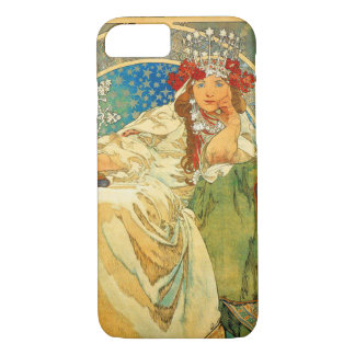 Alphonse Mucha Art Nouveau Princess Hyacinth iPhone 8/7 Case