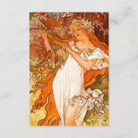 Alphonse Mucha Art Nouveau Spring