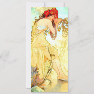 Alphonse Mucha Art Nouveau Summer Invitation