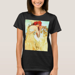 Alphonse Mucha Art Nouveau Summer T-Shirt