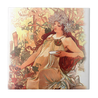 Alphonse Mucha Art Nouveau Tiles