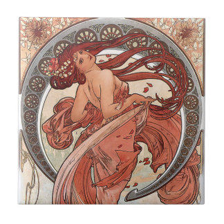 Alphonse Mucha Art Nouveau Tiles