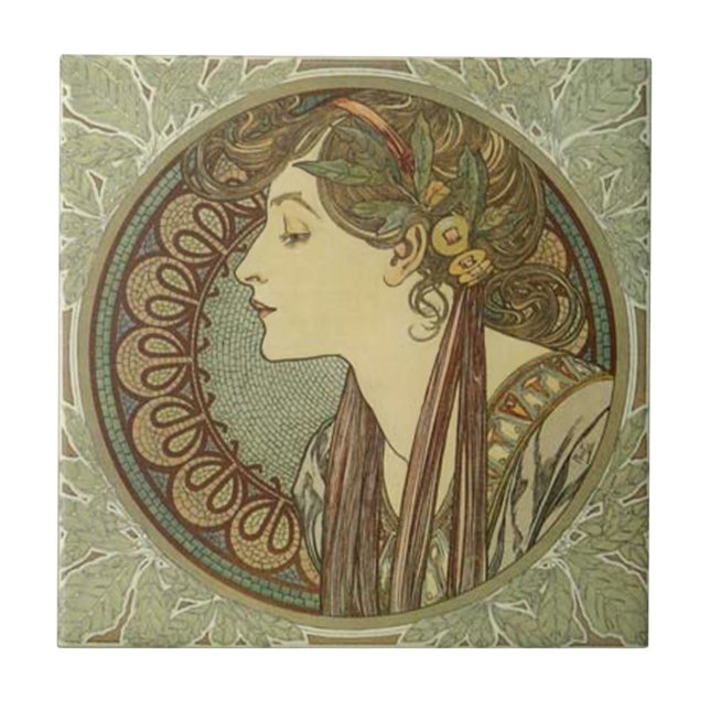 Alphonse Mucha Art Nouveau Tiles (Front)