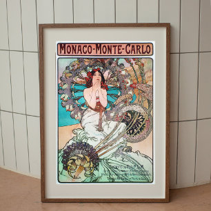 Alphonse Mucha Art Nouveau vintage poster 