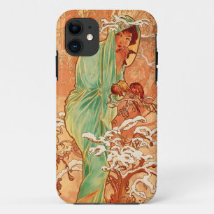 Alphonse Mucha Art Nouveau Winter iPhone 11 Case