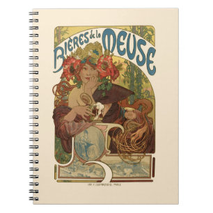 Alphonse Mucha Artwork Notebook