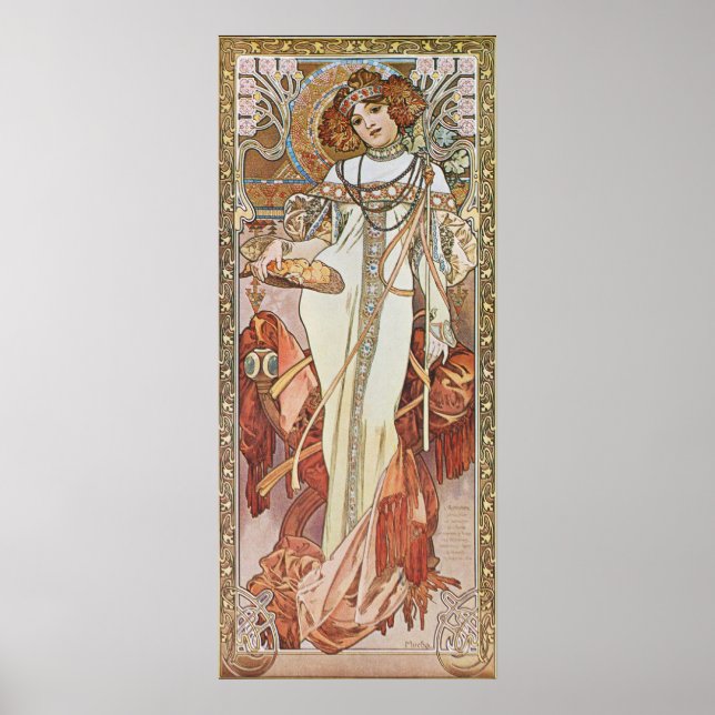 Alphonse Mucha. Autumn/Autumn, c.1903 Poster (Front)