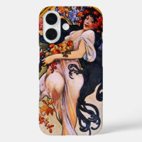 Alphonse Mucha Autumn Season, Vintage Art Nouveau