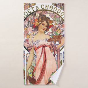 Alphonse Mucha Bath Towel