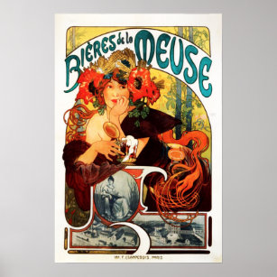 The Brasserie. French vintage poster.