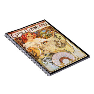 Alphonse Mucha Biscuits Lefevre-Utile Notebook