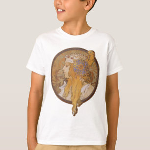 Alphonse Mucha ~ Byzantine Head: The Blonde T-Shirt